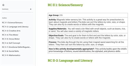 CDA Fully Written RC II 1 9 Learning Experiences Portfolio Builder