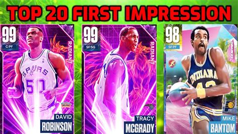 Top 20 First Impression Tier List In Nba2k23 Myteam Youtube