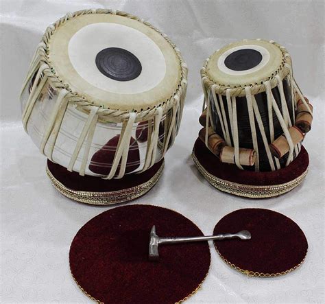 SG MUSICAL Iron Tabla Drum Set Iron Bayan Sheesham Wood Daya With