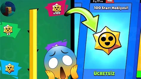 Herkese Ücretsiz 100 Tane Starr Hediyesi Geldi Brawl Stars YouTube