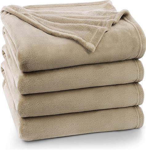 Amazon Utopia Bedding Fleece Blanket Twin Size Camel Lightweight