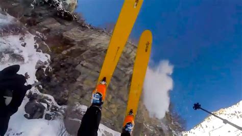 Skier Survives 150 Foot Cliff Fall Without A Single Scratch Youtube