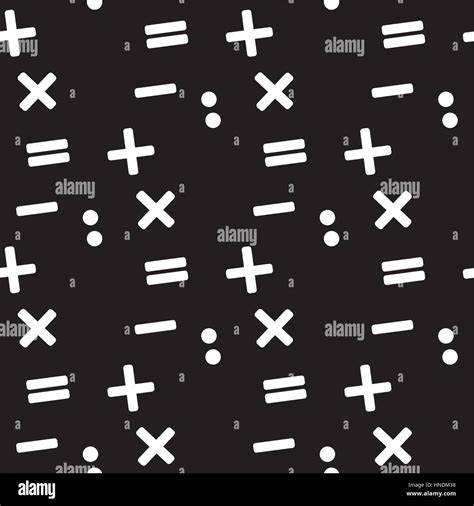 Seamless Math Symbols Vector Background Banque De Photographies Et D