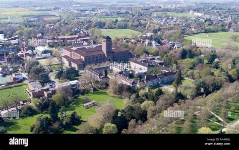 Aerial picture of Cambridge University Library Stock Photo - Alamy