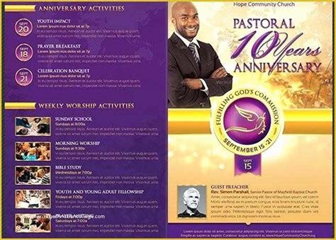 Church Anniversary Program Templates Free Of Church Anniversary Program ...