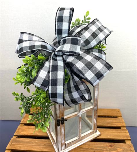 Buffalo Plaid Bow Buffalo Check Everyday Bow Everyday Lantern Bow