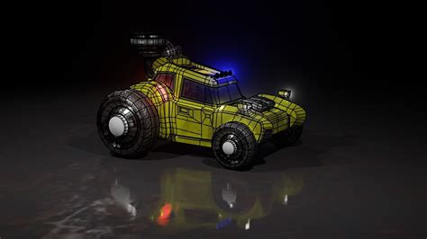 D Model Buggy Like Car Vr Ar Low Poly Cgtrader