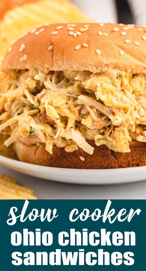 Ohio Shredded Chicken Sandwiches Slow Cooker Tastes Of Lizzy T