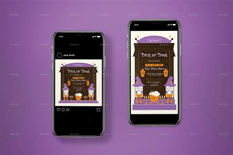 Simple Trick Or Treat Flyer Set Print Templates Graphicriver