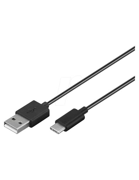 Cabo USB A Macho Para USB C Macho Preto 2mt Cabos De Dados Ca