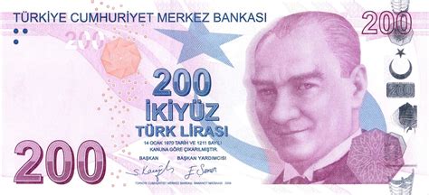 T Rkei Turk Lirasi Yeni Turk Lirasi Pdt Ataturk Yunus