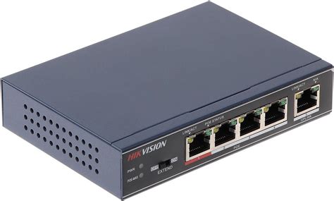 Hikvision 4 Port Poe Switch Unmanaged 1 Uplink Port Poe Power 58W