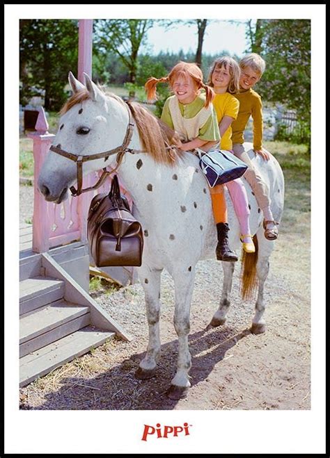 Pippi Langstrømpe Annika og Tommy plakat Astrid Lindgren Annika