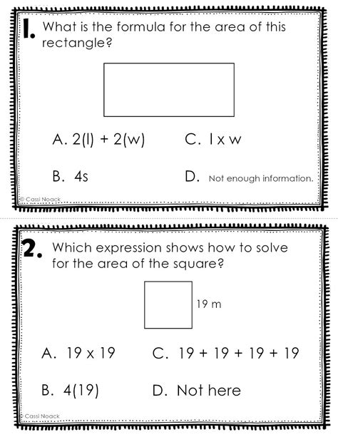 Area And Perimeter Formulas Task Cards Minds In Bloom Unlimited