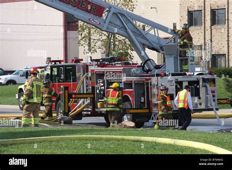 A fire engine from the Clinton Township Fire Department Stock Photo - Alamy