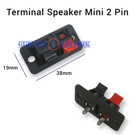 Terminal Jepit Speaker Mini Pin Socket Speaker Channel Mono