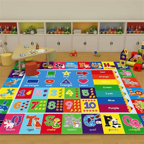 educational baby play mat extra thick abc alphabet numbers floor