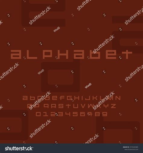 Vector Illustration Font Alphabet Stock Vector (Royalty Free ...