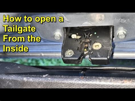 How To Manually Open The Tailgate Lock Nissan Micra K Youtube