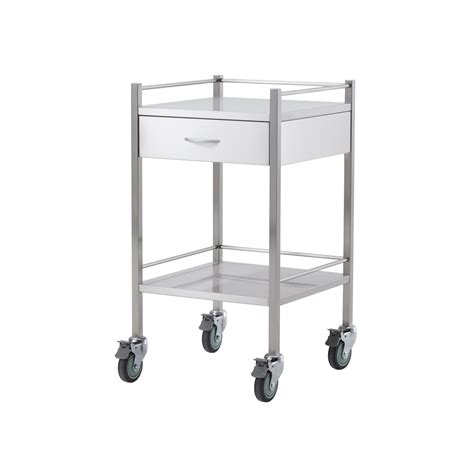 Stainless Steel Trolley One Drawer Platinum Health Supply