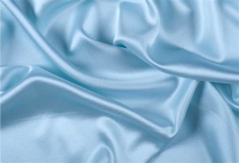 Baby Blue Satin Fabric Silky Satin Fabric Blue Bridal Satin Medium