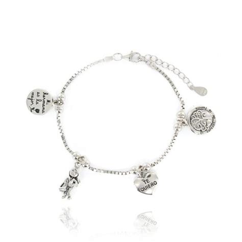 Pulsera Eres Lo M S Familia Hermana Plata Joyas Y Relojes