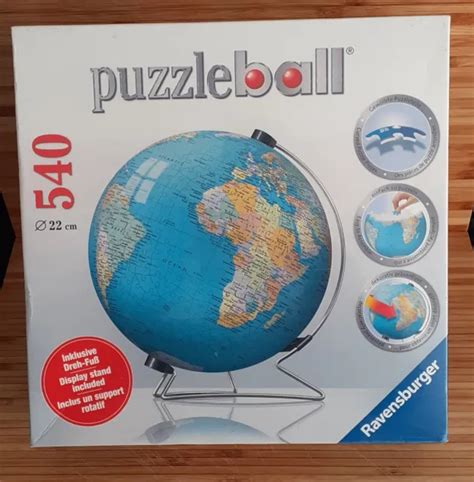 Puzzle D Ravensburger Globo Mondiale Con Supporto Espositivo