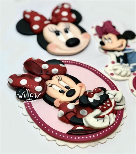 Minnie Mouse D Fondant Cake Decoration Cake Decorating With Fondant