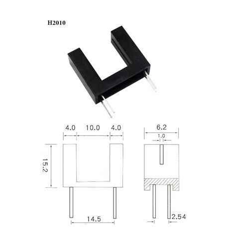 Taidacent 10 Pcs Direct Beam Optex Photoelectric Sensor Slot Type