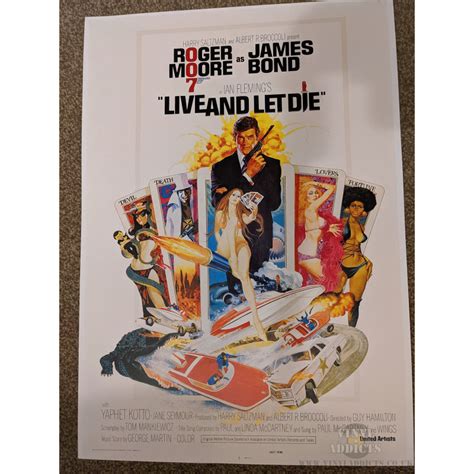 James Bond Live And Let Die A3 Poster Vinyl Addicts