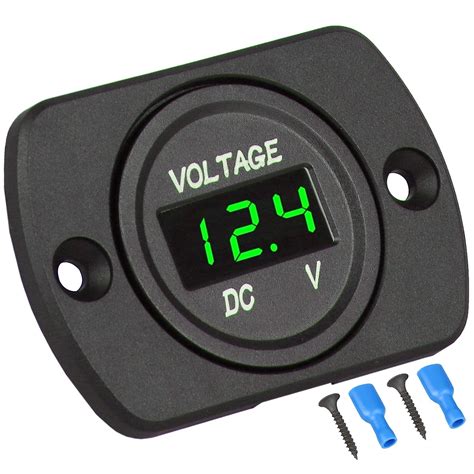 Dc V V Car Voltmeter Led Digital Display Voltmeter Panel