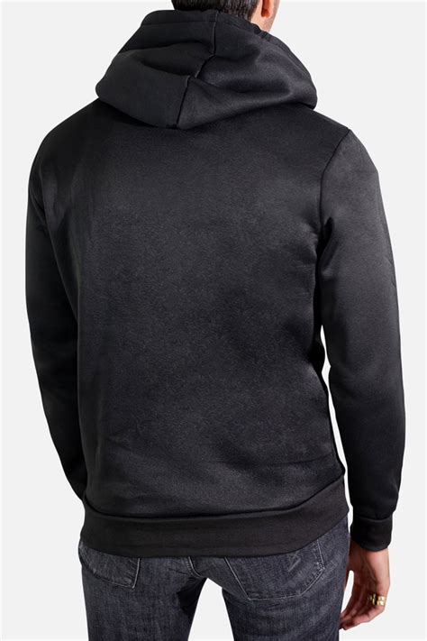 Sweat Zipp Capuche Pour Homme Kebello Couleur Noir Taille Xxxl