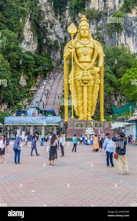 Kuala Lumpur Malayisa March 30 2018 Lord Murugan Statue In Front