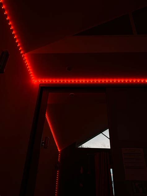 Dark Red Aesthetic Led Lighting Bedroom Red Lights Bedroom Led