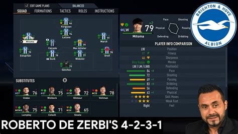 How To Recreate Roberto De Zerbi S Brighton Tactics In Fifa