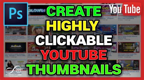 How To Make A Custom Youtube Thumbnail With Photoshop Youtube