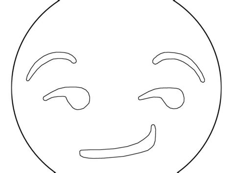 Coloriage Emoji Iphone A Imprimer Coloriage Emoji Smirk Smiley