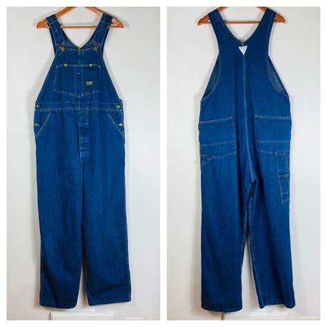 Vtg OshKosh B Gosh Bib Overalls 42 X 30 Sanforized USA Vestbak Union