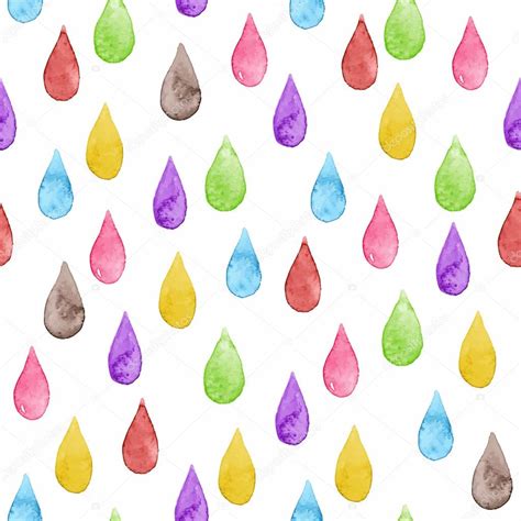 Seamless Watercolor Rainy Pattern Stock Vector Image By Magnia 122923870