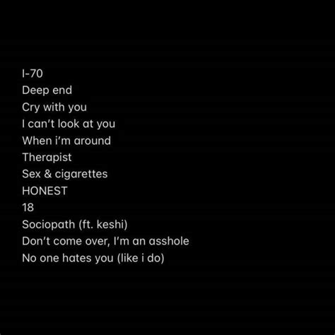 Jeremy Zucker 커뮤니티 포스트 Crusher” Back Cover And Tracklist Pick Ur Fav