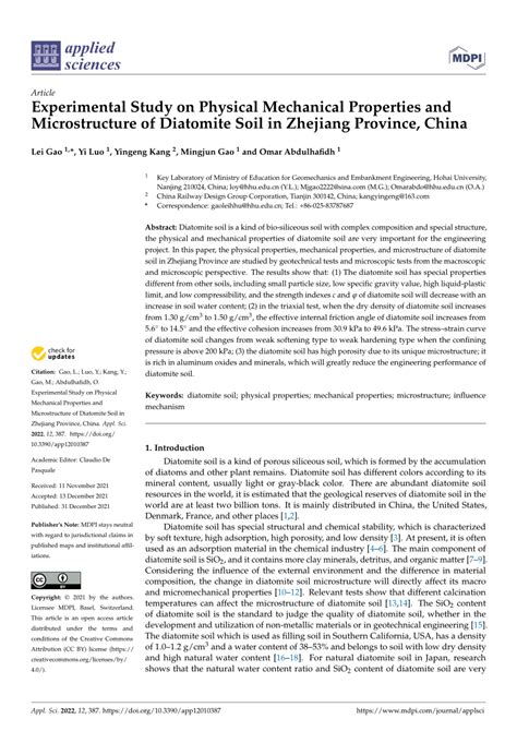 PDF Experimental Study On Physical Mechanical Properties And