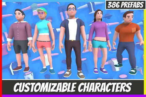 Customizable 3D Characters Vol 1 | 3D Humanoids | Unity Asset Store