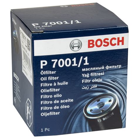 Bosch Filtro Olio Con Tappo Scarico Per Nissan Micra Iv K Dig S