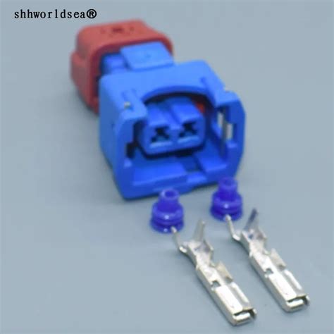 Shhworldsea Pin Mm Way Knock Sensor Plug Blue Female Auto Electric