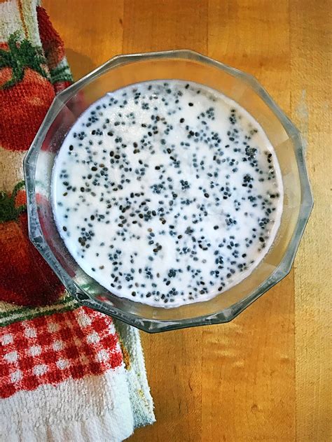cara membuat puding chia seed 3