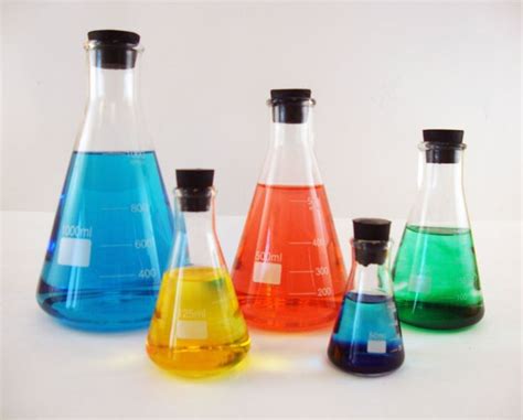 Glass Erlenmeyer Flask Sets Borosilicate Glass Heavy Duty Rim Thick