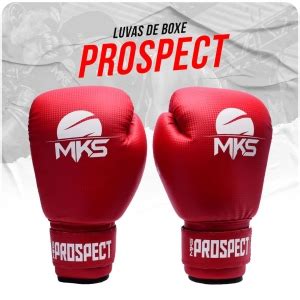 Luva De Boxe MKS New Prospect Red Maior Marca De Boxe E Artes