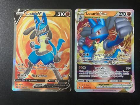 Lot Carte Pokemon Promo Lucario V Swsh Vstar P E Et Bouclier