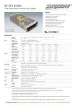 Rs Series W Single Output Ac Dc Enclosed Power Supply