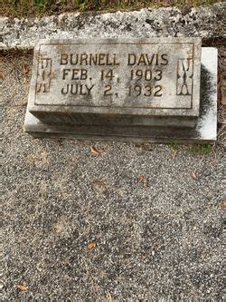 Burnell C Davis 1903 1932 Mémorial Find a Grave